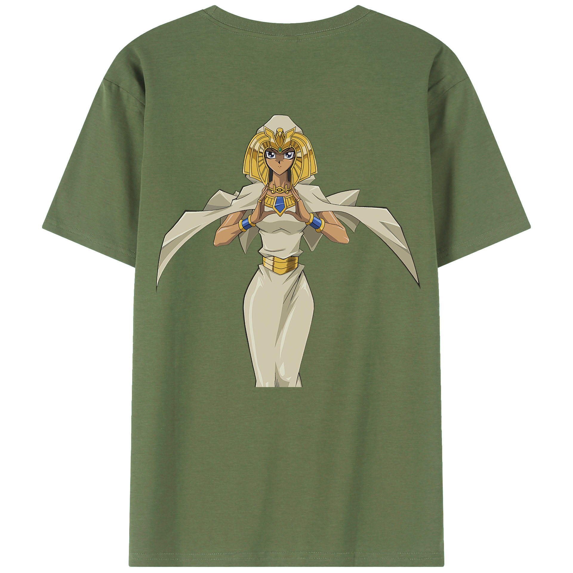 （画像用） 遊☆戯☆王 Yu-Gi-Oh! 綿100％ メンズ半袖Tシャツ（バックプリント） 通気性